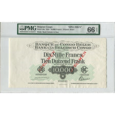 Banknote, Belgian Congo, 10,000 Francs, 1942, 1942-03-10, Specimen, KM:20