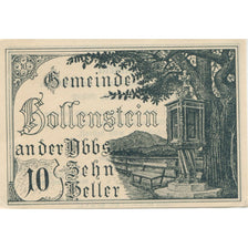 Banknote, Austria, Hollenstein, 10 Heller, paysage, 1920 UNC(63) Mehl:FS 395a