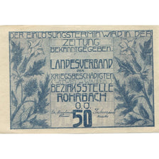 Banknote, Austria, Rohrbach, 50 Heller, Fleur, 1920, UNC(63), Mehl:FS 842