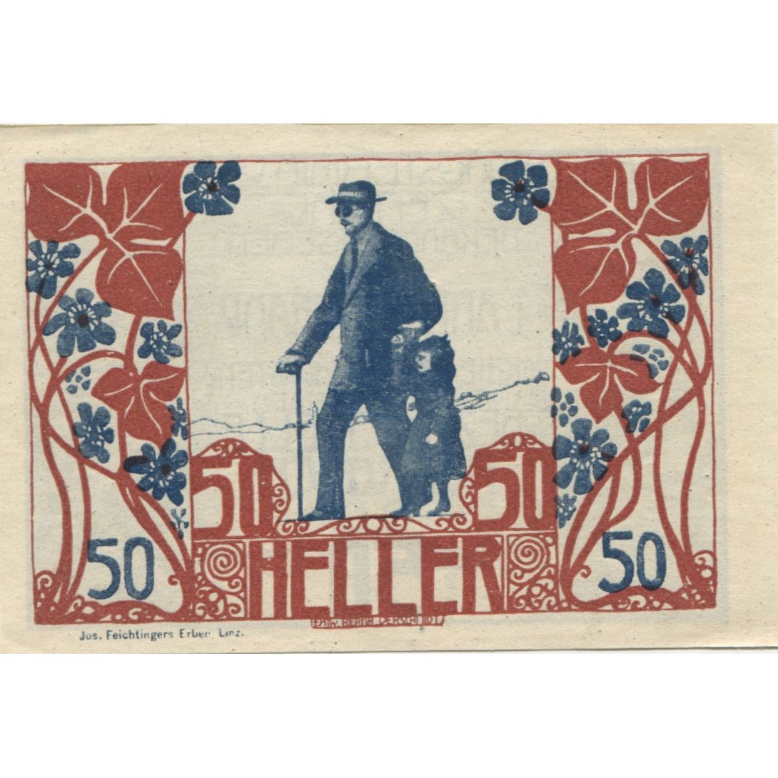 Banknote, Austria, Rohrbach, 50 Heller, Fleur, 1920, UNC(63), Mehl:FS 842