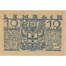 Banknote, Austria, Lembach, 10 Heller, Blason, 1920, UNC(63), Mehl:FS 510e