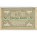 Banknote Austria Antiesenhofen 50 Heller personnage 1920 UNC(63), Mehl:FS 47Bb