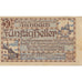 Banknote, Austria, Aschbach, 50 Heller, Eglise, 1920 AU(55-58) Mehl:FS 55a