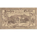 Banknote, Austria, Grünau, 50 Heller, manoir, 1920 UNC(63) Mehl:FS 299