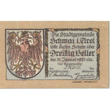 Banknote, Austria, Schwaz, 30 Heller, aigle, 1920 UNC(63), Mehl:FS 983f