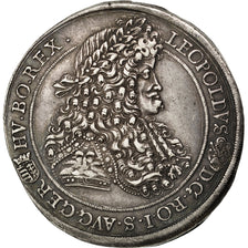 HUNGARY, Thaler, 1692, Kremnitz, KM #214.3, AU(50-53), Silver, 28.58
