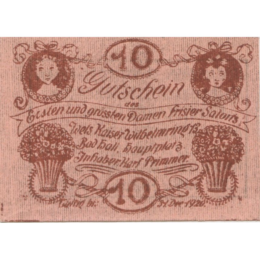 Banknote, Austria, Wels, 10 Heller, Fleur 1920-12-31, UNC(63), Mehl:FS 1169e