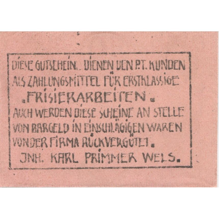 Banknote, Austria, Wels, 10 Heller, Fleur 1920-12-31, UNC(63), Mehl:FS 1169e