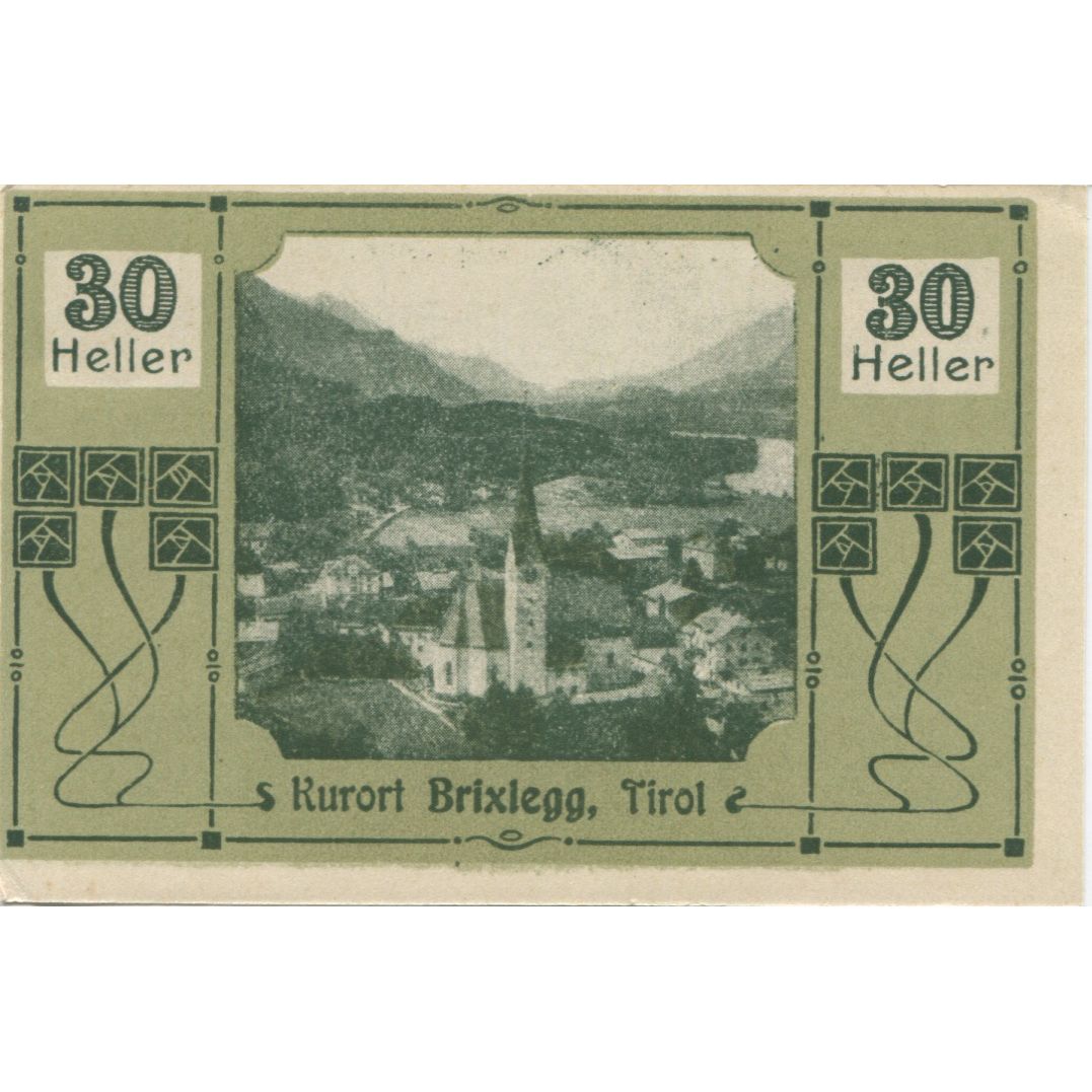 Banknote, Austria, Brixlegg, 30 Heller, Eglise, 1920 UNC(63) Mehl:FS 104a