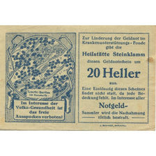 Banknote, Austria, Steinklamm, 20 Heller, carte, 1920, UNC(63), Mehl:FS 1031