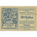 Banknote, Austria, Steinklamm, 20 Heller, carte, 1920, UNC(63), Mehl:FS 1031