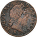 FRANCE, Sol à la vieille tête, Sol, 1772, Troyes, KM #545.11, F(12-15), Copper,