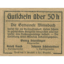 Banknote, Austria, Wimsbach, 50 Heller, Eglise, 1920, UNC(63), Mehl:FS 1240aA