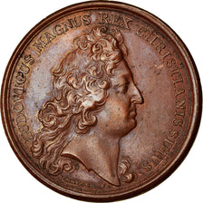 France, Médaille, Louis XIV, Les Magasins de Guerre, 1672, Mauger, SUP, Cuivre