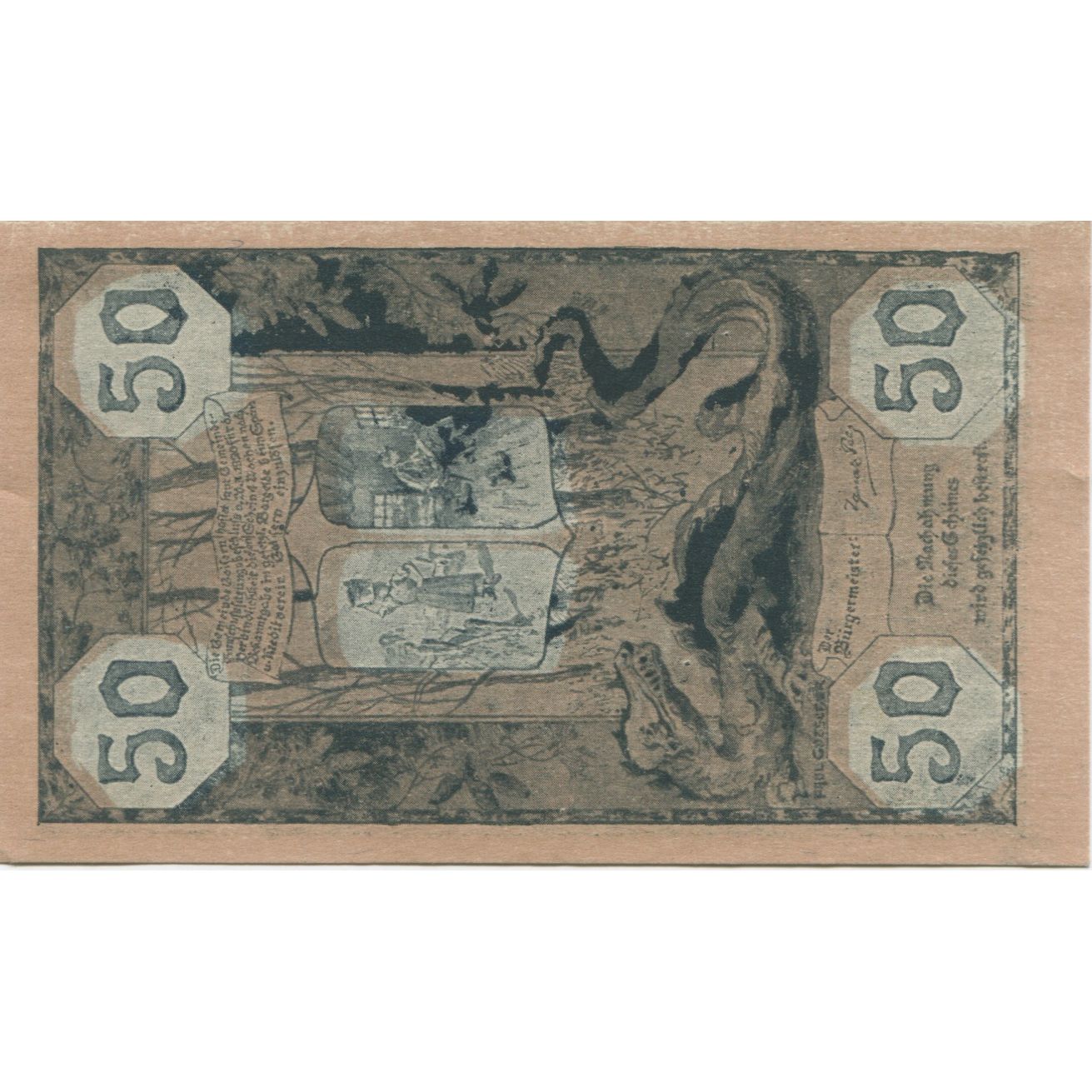 Banknote, Austria, Goisern, 50 Heller, arbre, 1920, UNC(63), Mehl:FS 247I
