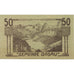 Banknote, Austria, Gosau, 50 Heller, montagne, 1920, UNC(63), Mehl:FS 251