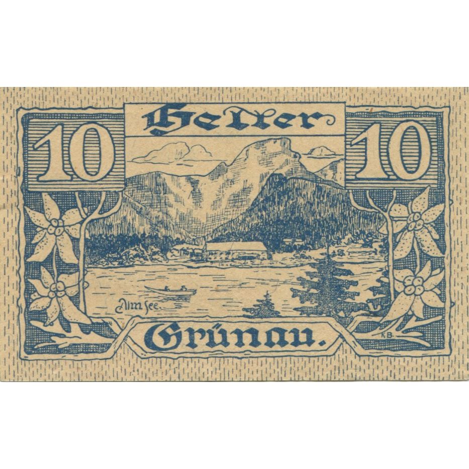 Banknote, Austria, Grünau, 10 Heller, fleuve 1920-11-30, UNC(63) Mehl:FS 300a