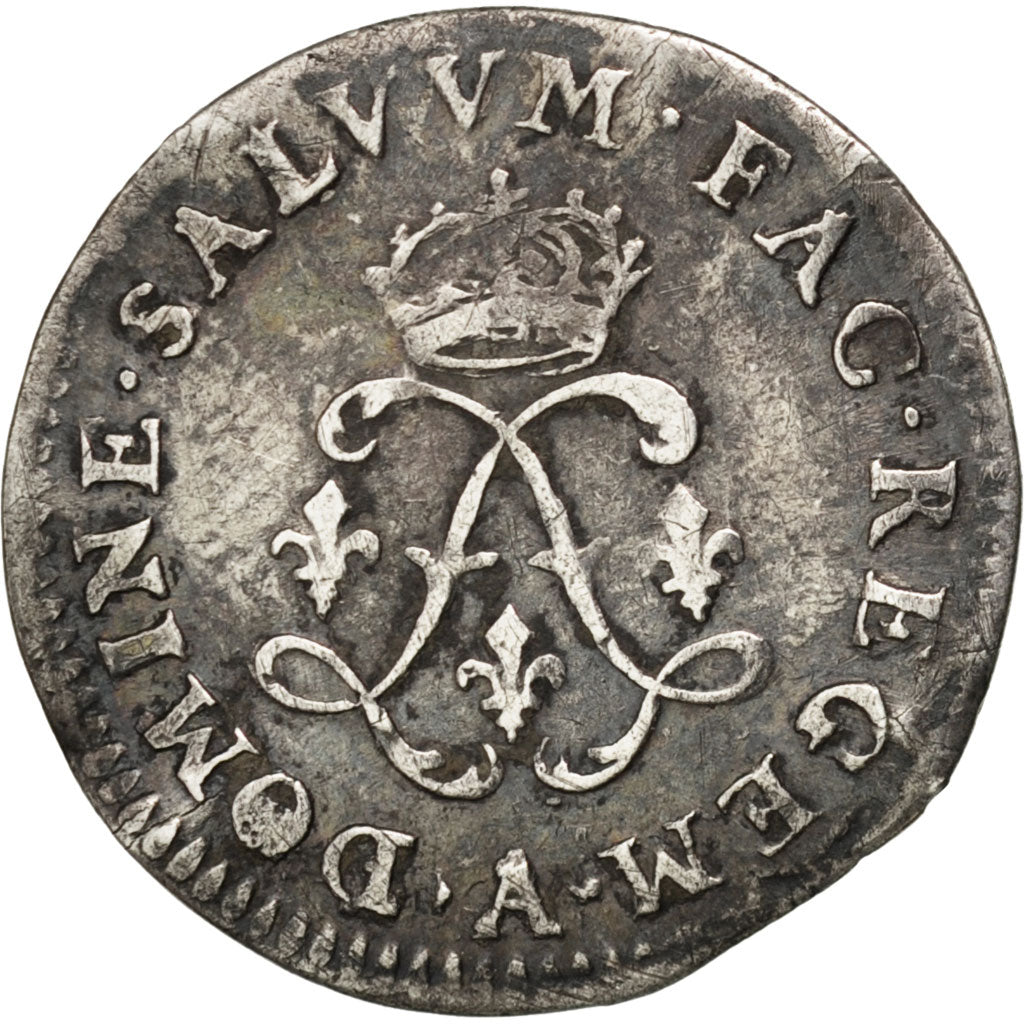 Francia, Louis XIV, 4 Sols aux 2 L, 4 Sols 2 Deniers, 1692, Paris, MB, Argent...
