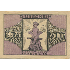 Banknote, Austria, Tafelberg, 75 Heller, Monument, 1920 AU(55-58) Mehl:FS 1054