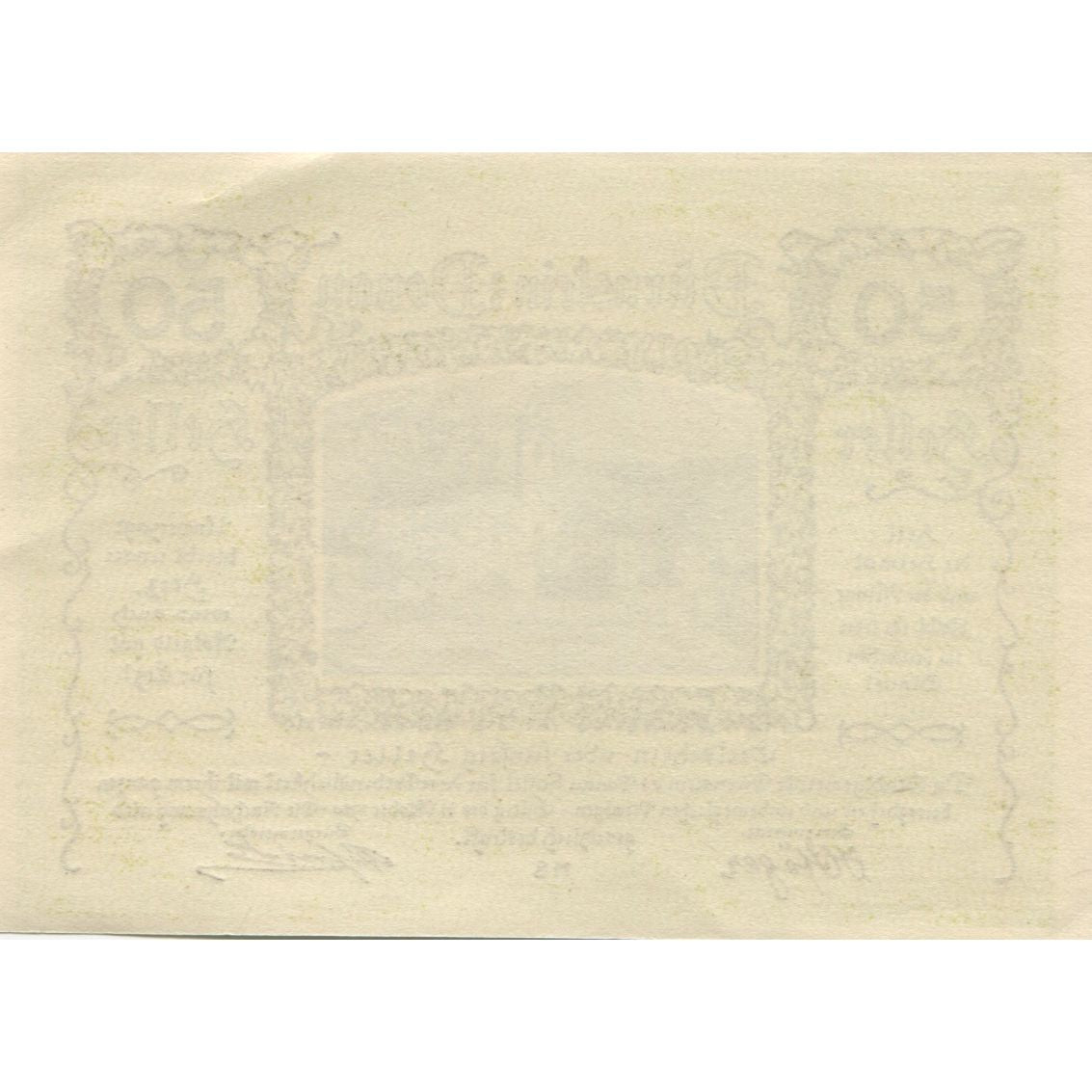 Banknote, Austria, Dürnstein, 50 Heller, village, 1920 UNC(63) Mehl:FS 138