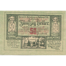 Banconote, Austria, Gutenbrunn, 50 Heller, paysage, 1921 SPL Mehl:FS 315