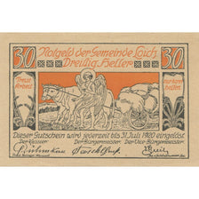 Banknote, Austria, Loïch, 30 Heller, personnage 1920 UNC(63) Mehl:FS 562