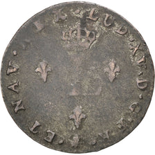 Louis XV, Double Sol en billon 1739 Riom, KM 500.15