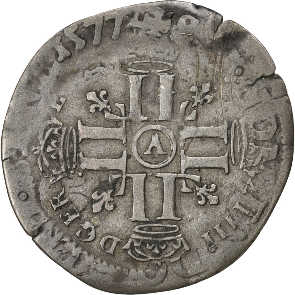 FRANCE, Sol de 15 deniers ou quinzain, 15 Deniers, 1695, Paris, KM #285.1,...