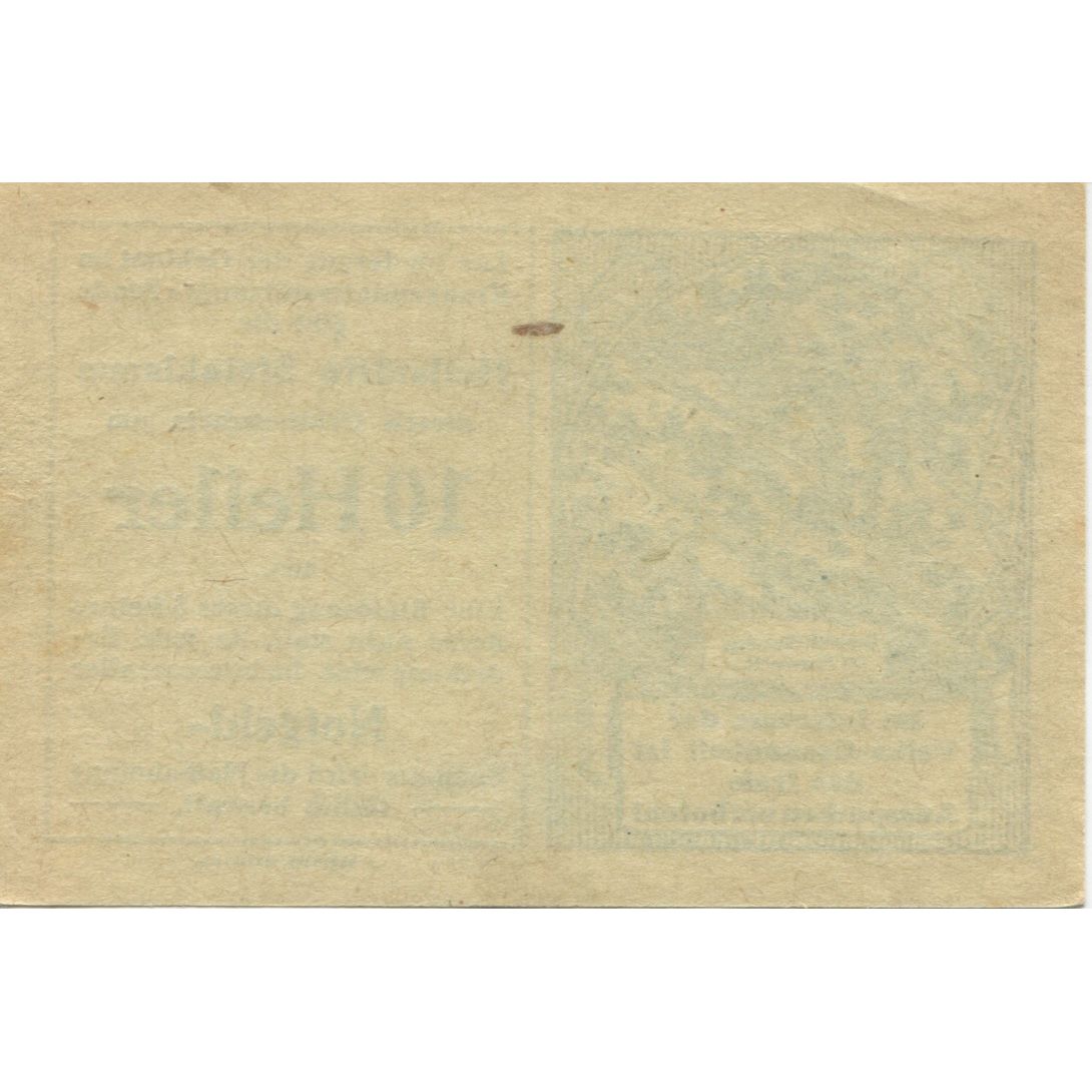 Banknote, Austria, Steinklamm 10 Heller parchemin, 1920, UNC(63), Mehl:FS 1031a1