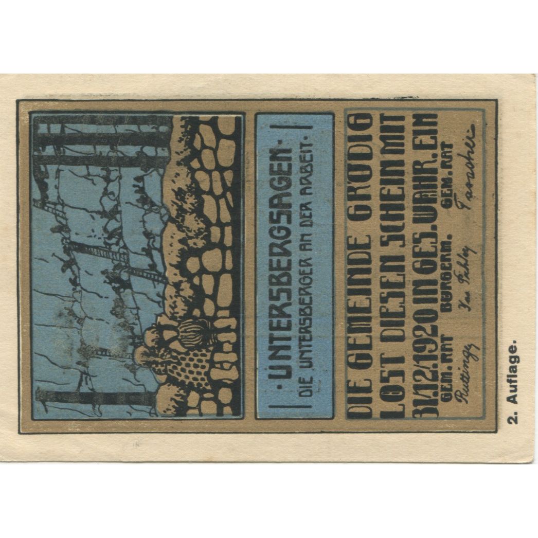 Billete, Austria, Grödig, 30 Heller, montagne 1920-12-31, SC, Mehl:FS 290c