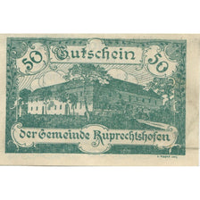 Banconote, Austria, Ruprechtshofen, 50 Heller, château, 1920 SPL- Mehl:FS 901a