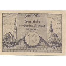 Banknote, Austria, St Oswald, 10 Heller, Eglise, 1920 UNC(63) Mehl:FS 917