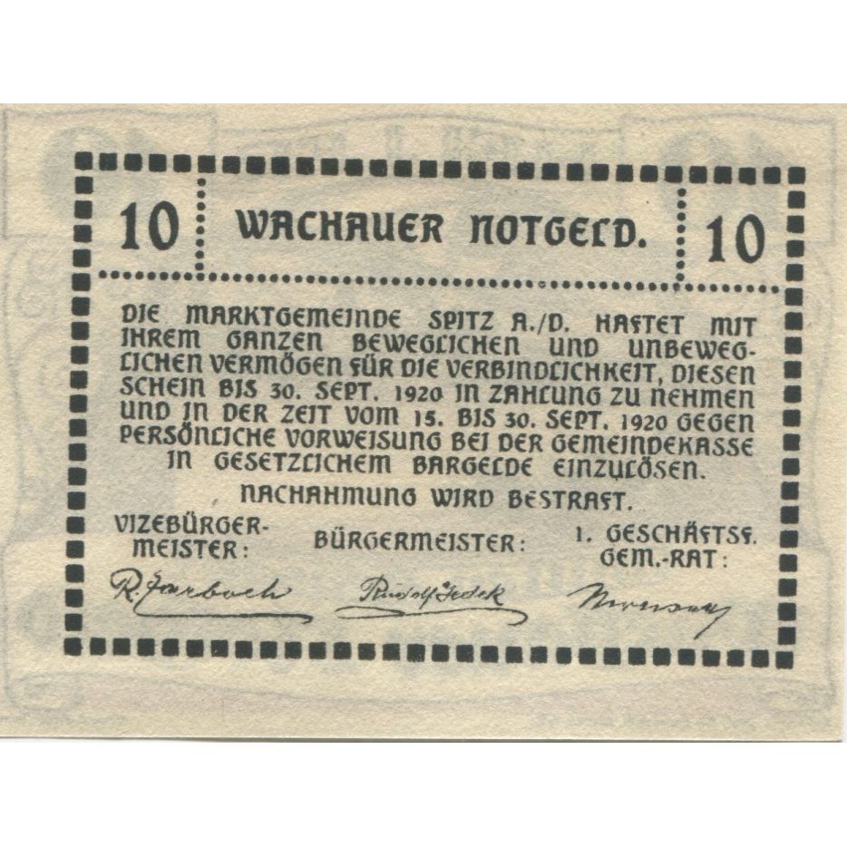 Banknote, Austria, Arnsdorf, 10 Heller, fleuve, 1920 UNC(63) Mehl:FS 1122