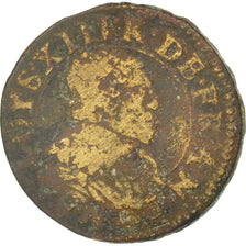 Louis XIII, Double Lorrain buste lauré 1636 Stenay, KM 87