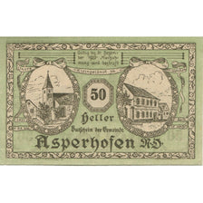 Banknote, Austria, Asperhofen, 50 Heller, mairie 1920-12-31, UNC(63) Mehl:FS 58a