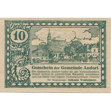 Banknote, Austria, Andorf, 10 Heller, village 1920-12-31, UNC(63) Mehl:FS 40b
