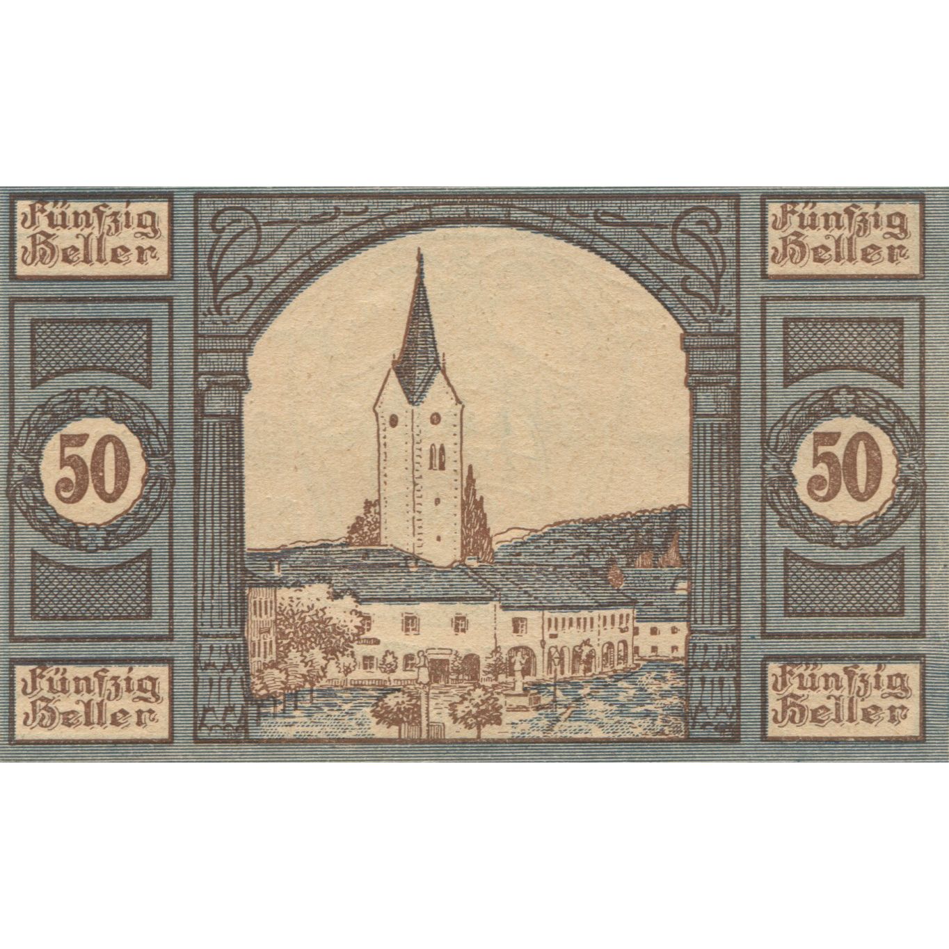 Billet, Autriche, Aigen, 50 Heller, Blason, 1920, 1920-12-31, SPL, Mehl:FS 12I