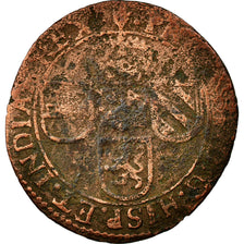 Moneta, Paesi Bassi Spagnoli, BRABANT, Liard, 12 Mites, 1643, Antwerp, B+, Rame