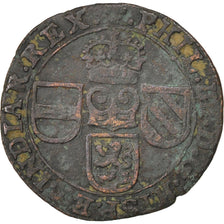 SPANISH NETHERLANDS, Liard, 12 Mites, 1648, Brabant, KM #62.3, EF(40-45),...
