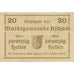 Banknote, Austria, Aschach, 20 Heller, Blason, 1920 AU(55-58) Mehl:FS 53Ib