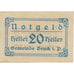 Banknote, Austria, Bruck, 20 Heller, Texte 1920-12-31, UNC(63), Mehl:FS 107IIb