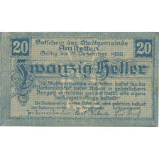 Banknote, Austria, Amstetten, 20 Heller, Blason, 1920 UNC(63) Mehl:FS 37Ic