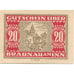 Banknote, Austria, Braunau, 20 Heller, village, 1920 UNC(63) Mehl:FS 101