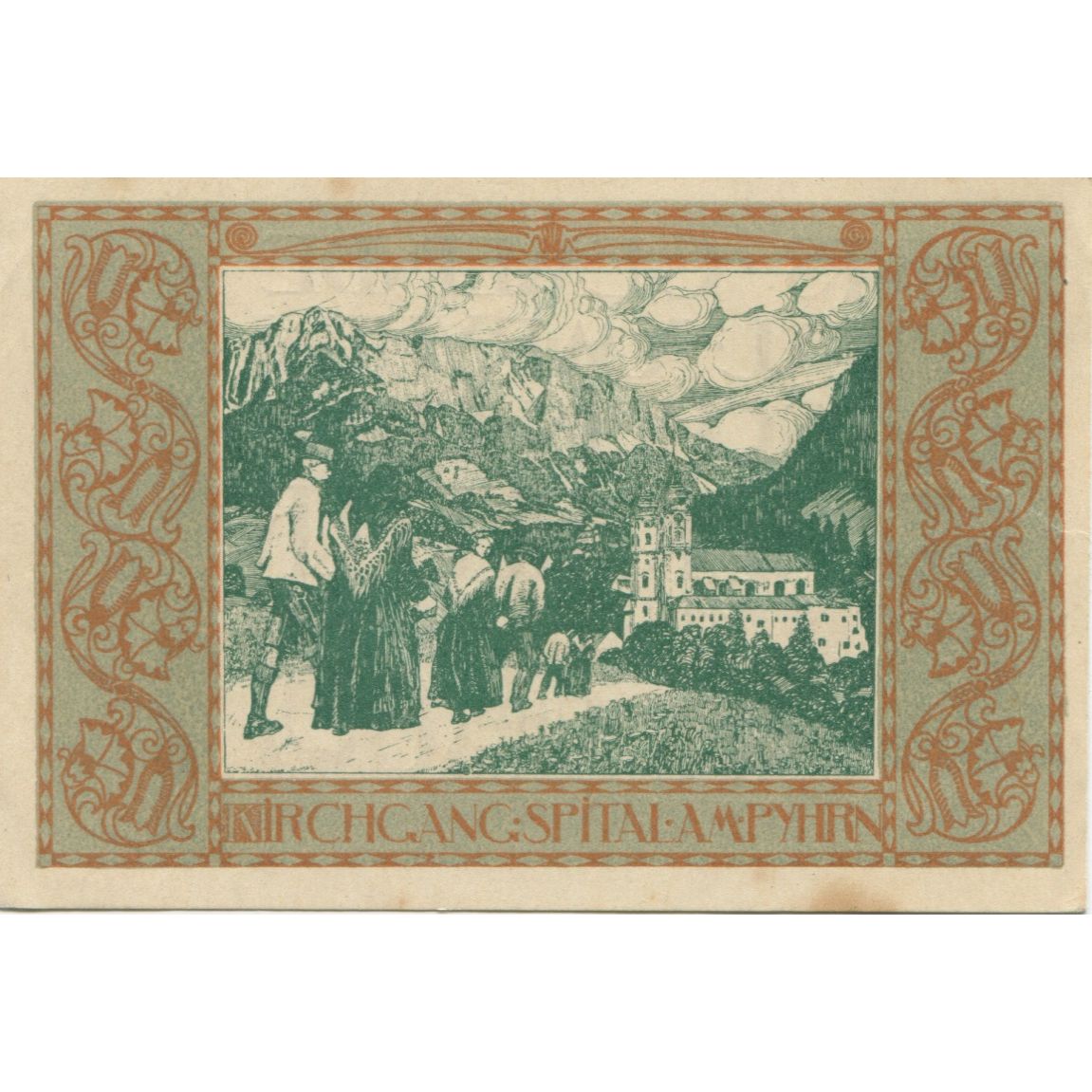 Banknote Austria Spital 60 Heller, personnage, 1920, AU(55-58), Mehl:FS 1007IIb