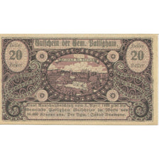 Banknote, Austria, Pattigham, 20 Heller, château, 1920 UNC(63) Mehl:FS 723a
