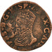 FRANCE, Liard, 1586, Arras, F(12-15), Copper, Boudeau #1983, 4.95