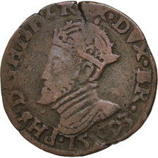Belgium, Liard, 1593, Maastricht, VF(20-25), Copper, 4.49