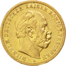 German States, 20 Mark, 1877, Bayreuth, KM #505, EF(40-45), Gold, 7.89