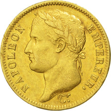 Francia, Napoléon I, 40 Francs, 1813, Paris, BB+, Oro, KM:696.1, Le Franc:54...