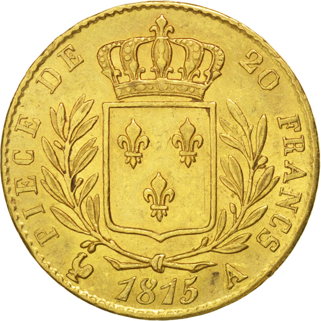 Moneta, Francia, Louis XVIII, Louis XVIII, 20 Francs, 1815, Paris, SPL-, Oro